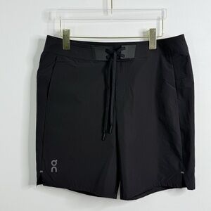 On Cloud Men’s Performance Hybrid 2in1 Running Short Blk M Gym Training Athletic